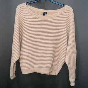 Moon & Madison Sweater, 100% Acrylic, Tan, Size Large